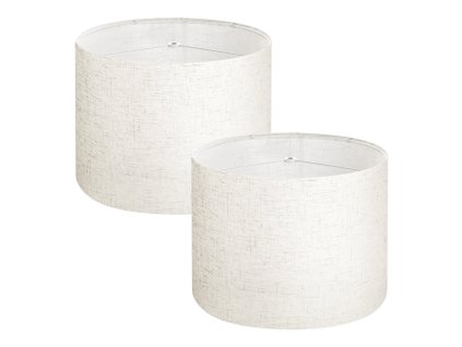 Sada 2 valcových tienidiel na lampu 13 in × 13 in × 10 in, ľan