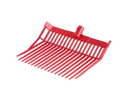 Náhradné plastové hlavy vidiel 6 ks, 18 zahnutých zubov, na stajne