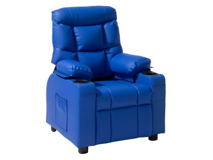 Detské polohovacie kreslo pu, opierka 107°–126°, držiaky, podnožka