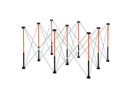 Skladací pracovný stojan 1264×1264 mm, nosnosť 1589 kg, bez montáže