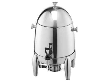 Nerezový dávkovač nápojov 12L s kohútikom s alkoholovým horákom