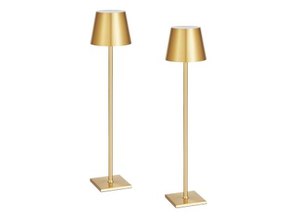 Stolová nabíjateľná lampa 2 ks 5200mah plynulé stmavenie 3 výšky zlatá