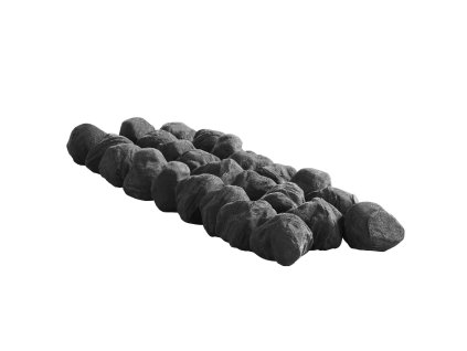 Lávové kamene 30.48-50.8 mm, 25 ks, do ohniska a plynového krbu