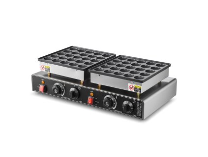 Elektrický gril na mini lievance 50 ks 1800W nerezový nepriľnavý