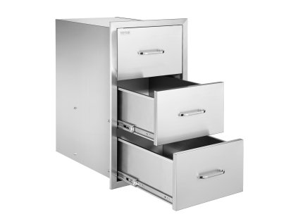 Zásuvková skrinka na gril 3 zásuvky 16.5"W×29"H×20.5"D s držiakom