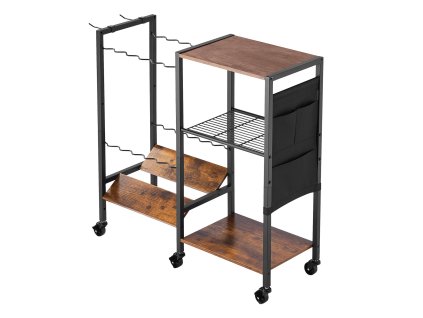 Držiak na rybárske prúty pre 12 prútov, mobilný s kolieskami