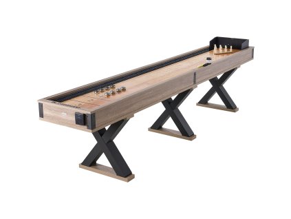 Shuffleboardový stôl 11.5 ft, 2 v 1 shuffleboard a bowling, 8 pukov