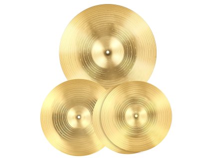 Sada 3 cymbálov 355/400/505 mm (14/16/20 inches) pre bicie súpravy