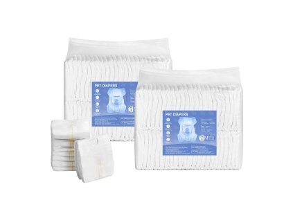 Jednorazové nohavičky pre feny m, savé, 360° proti presiakaniu, 96 ks