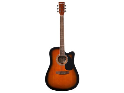 Akustická gitara cutaway 1044 mm (41 inch) s gig bagom, sunburst