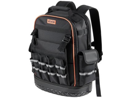 Batoh na náradie, 64 priehradiek, priečinok na laptop, tvarované dno