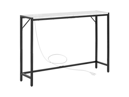 Konzolový stôl s mramorovou doskou so zásuvkou a protizvratnou oporou