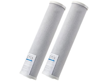 Náhradná filtračná vložka 4.5"×20" (11×51 cm) cto uhlíkový blok 2 ks