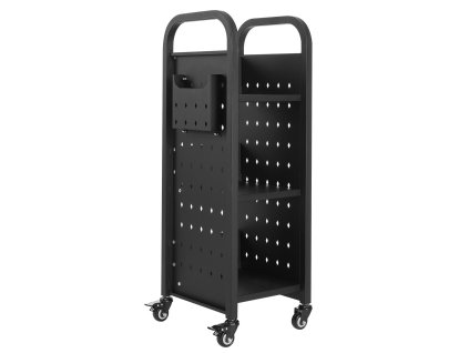 Knižný vozík, 100 kg, 32×35×93.5 cm l police, kolesá 50.8 mm s brzdou