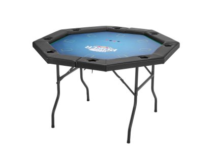 Skladací pokerový stôl pre 8 hráčov 1220 mm, filc, držiaky pohárov