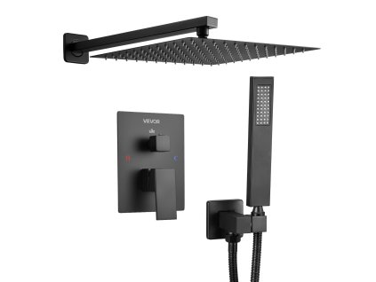 Sprchový set 12-inch (30.5cm) štvorcová hlavica, ručná sprcha, mosadz