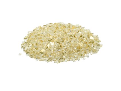 Sklenené kamene do krbu 4,5 kg 12,7 mm reflexné bez dymu zlaté