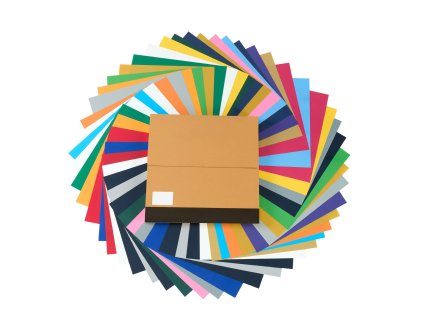 Termotransferová fólia htv 50 ks, 304.8×304.8mm, rôzne farby na tričká