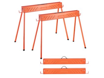 Skladacie pracovné kozly 2 ks, nosnosť 299.4 kg, protišmykové nohy