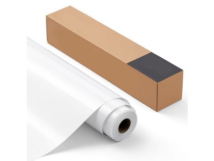 Nažehlovacia fólia na textil, lesklá biela, 304.8×7260mm, pre tričká