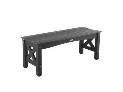 Záhradná lavička 113cm, nosnosť 272 kg, plastový rám nastaviteľné nohy