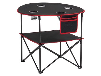 Skladací prenosný piknikový stôl 600D nepremokavý, 4 držiaky, obal