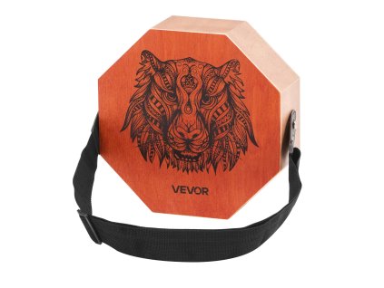 Cajon s vnútornými gitarovými strunami, brezové drevo, 295×295×100 mm