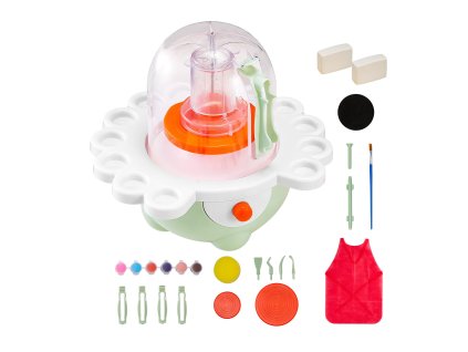 Elektrický hrnčiarsky kruh 50/80 mm, nastaviteľné otáčky, pre deti