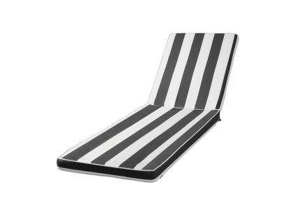 Podušky na ležadlo 89×56×71 cm, 2 ks, čierno-biele, so šnúrkami