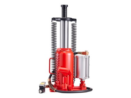 Hydraulický fľaškový zdvihák 20 t, zdvih 260–495 mm, pneumat./manuálny