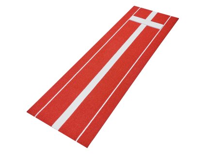 Tréningová rohož na softball 305×92cm, protišmyková vrstva, červená