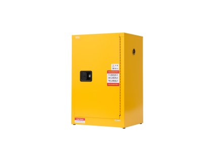 Skriňa na horľaviny 59×46×90 cm, 13 galónov, oceľ, nastaviteľná polica