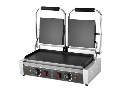Panini gril 3600W, nerez, dvojitý lis, s termostatom, 48×23cm