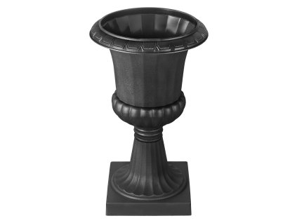 Súprava 2 plastových urnových kvetináčov 40×67 cm čierne vonkajšie