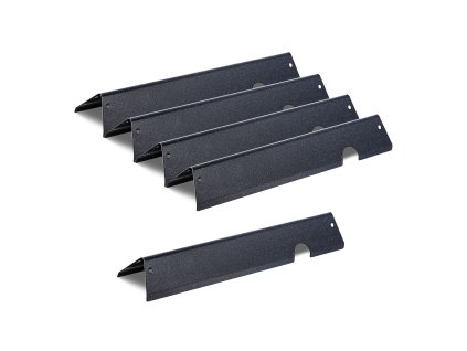 Ochucovacie lišty grilu 44 cm porcelánom smaltovaná oceľ 5 ks