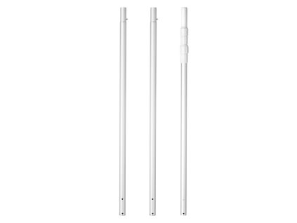 Teleskopická bazénová tyč 1–4.6 m, 2 nástavce, sieťka, kefa, hubica