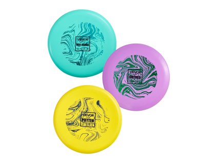 Súprava diskov na disc golf 3 ks: putter, mid-range, driver, PDGA