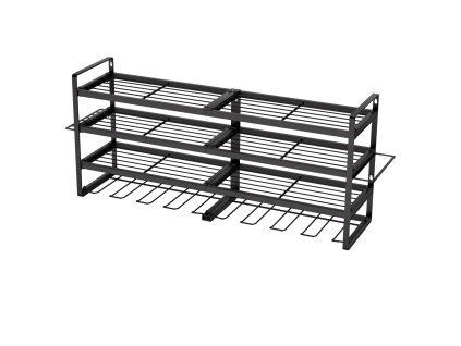 Stenový organizér náradia 4 vrstvy, 8 držiakov na vrtáky a skrutkovače