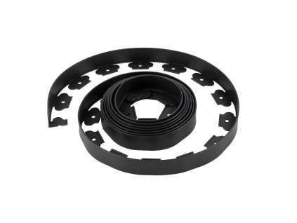 Plastový záhradný obrubník 600×5 cm s 120 kolíkmi, rolke, bez kopania