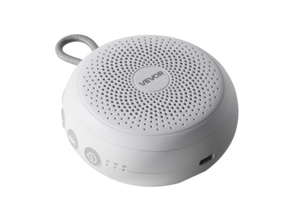 Biely šumový prehrávač, 20 zvukov, 4v1, časovač, svetlo, detský zámok