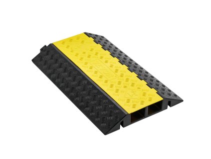 Ochranný kryt na káble, 2 kanály 100×75 mm, nosnosť 9 979 kg/osi