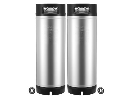 Sud corny 5 Gallon SUS304 ball-lock, 2 ks, gumové úchyty, gumené dno