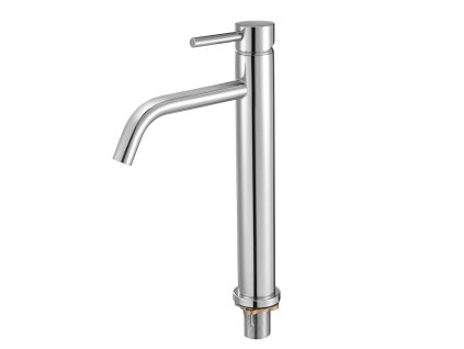 Jednopáková kuchynská batéria, chróm, 1/3-otvorová, tlačidlový odtok