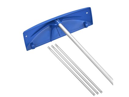 Strešný zhrnovač snehu 60 cm PP čepeľ, teleskop 1,18-5,55 m s kolesami