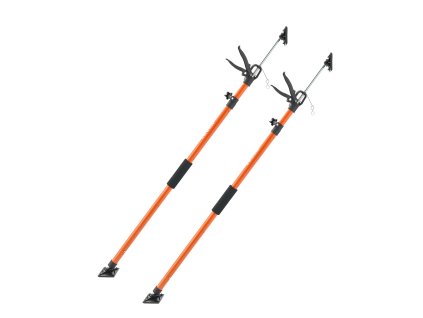 Teleskopická podporná tyč 2 ks, oceľ, 116-290 cm, nosnosť do 70 kg