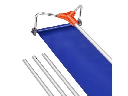 Strešný odhŕňač 27cm hliníková čepeľ 1.25-5.24 m, s kolieskami a pätkou