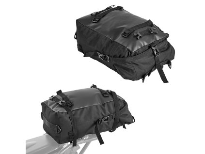 Motocyklový zadný vak 30 L, vodotesný, s ramennými popruhmi, na nosiče