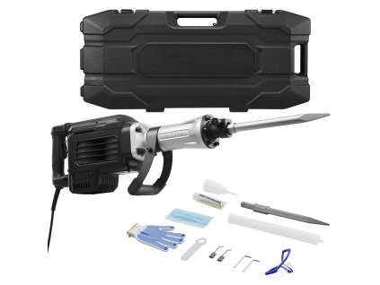 Elektrické demolačné kladivo 3000 W, 1700 BPM, s bodovým dlátom