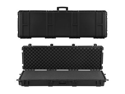 Uzamykateľné puzdro na pušku 1320 mm, predrezané peny, kolieska, ip67