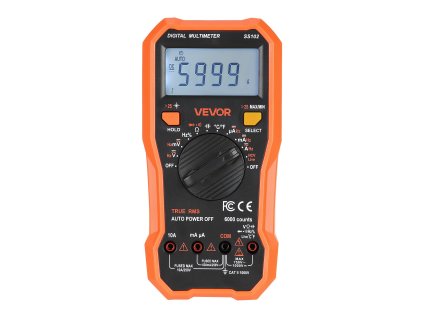 Digitálny multimeter trms 6000 zobrazení dc/ac, ncv, odpor, kapacita